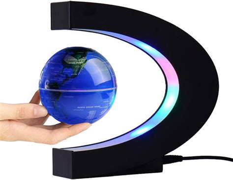 FUGEST Magnetic Levitation Floating Globe World Map with C India | Ubuy