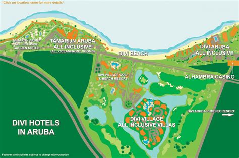 Aruba Map Divi - map of divi dutch village aruba