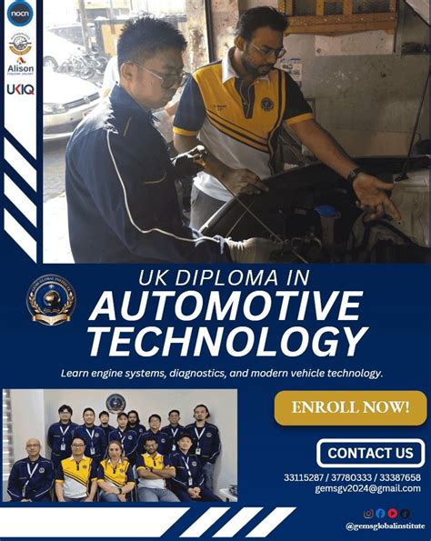 New Class Schedule for UK Diploma in Automotive Technology, Office No ...