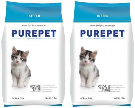 Purepet Ocean Fish Kitten Dry Cat Food, 1.2kg (Pack of 2) : Amazon.in ...