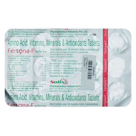 Fertona-F Tablet | Uses, Side Effects, Price | Apollo Pharmacy