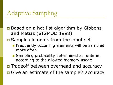 Image result for Adaptive Sampling Applications