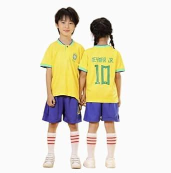 Sportigo Premium Neymar Brazil Football Jersey Set for Boys & Girls ...