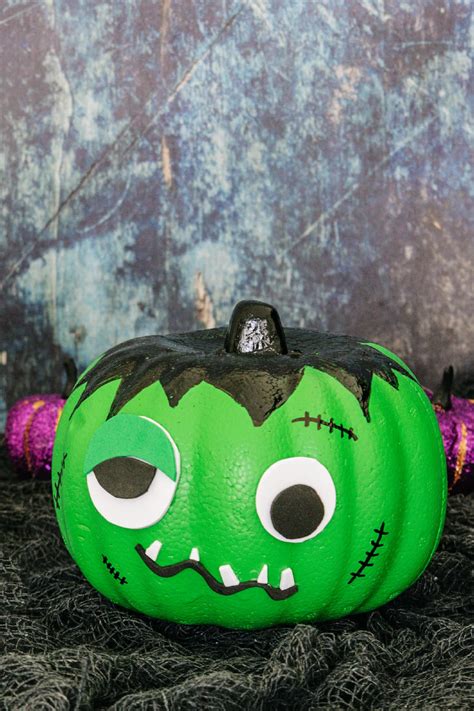 Frankenstein Painted Pumpkin