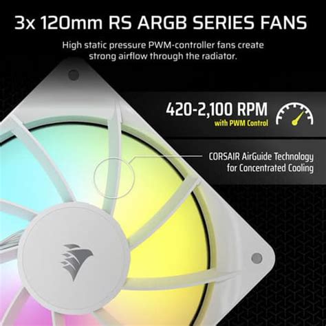 Buy CORSAIR Nautilus RS ARGB 360mm CPU Liquid Cooler (White ...