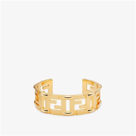 Shop Women's Designer Gold finish Bracelets | FENDI GB