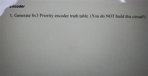 Image result for 8X3 Decoder Truth Table