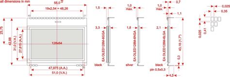 EA OLEDM128-6 OLED Display Modules - DISPLAY VISIONS | Mouser