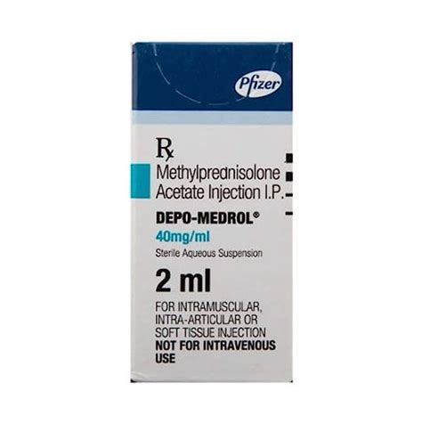 Depo-Medrol 40Mg/ml - Vial of 2ml Injection : Amazon.in: Health ...