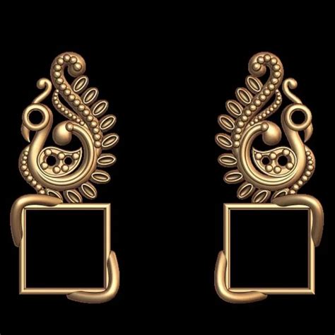 Peacock Jewelry Piece 3D Model