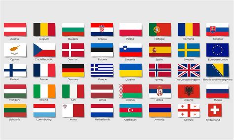 Europe Countries Flags 的图像结果