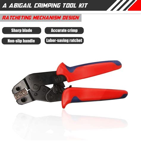 Buy Ferrule Crimping Tool Kit - Wire Crimper Pliers Set AWG 22-10 with ...