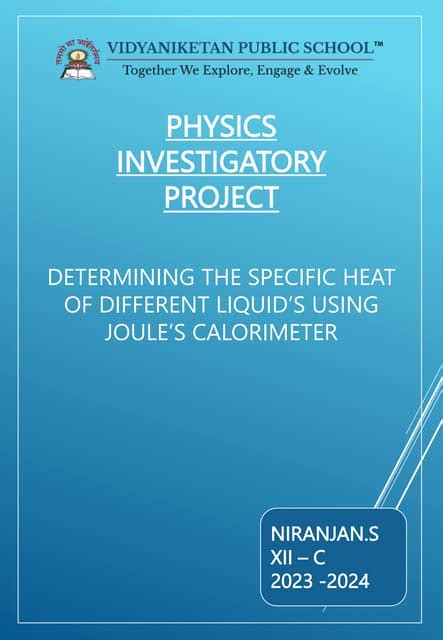 Rezultat imagine pentru Physics Investigatory Project Class 12 PDF