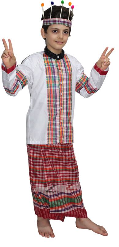 Buy Kaku Fancy Dresses Mizoram-Girl Indian Traditional Wear Costume For ...