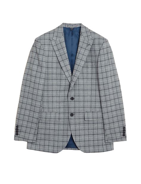 Buy Slim Fit Check Suit Jacket at Marks & Spencer