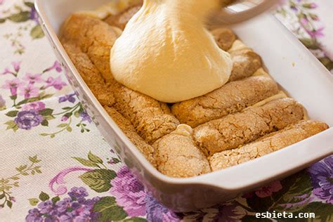 Tiramisú con mascarpone - Recetas de Esbieta