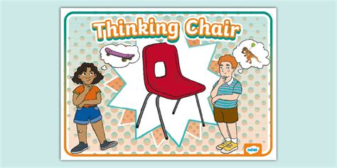 Thinking Chair Display Sign