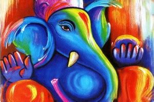 Go Hooked Colourful Ganesha Poster Paper Print - Religious posters in ...