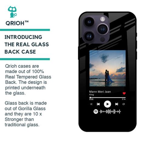 Spotify Custom Glass Back Cover - Flat 35% Off On Personalised Glass ...