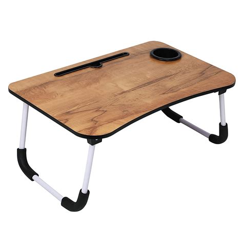 CubiCubi Multipurpose Foldable Laptop Table with Cup Holder | Table ...
