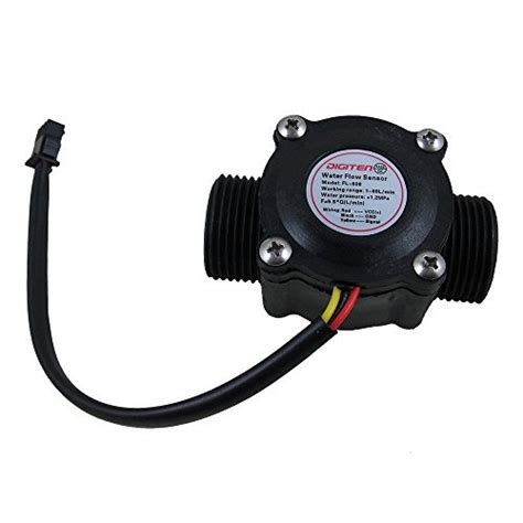 Buy DIGITEN G3/4" Water Flow Sensor, Food-Grade Hall Effect Sensor Flow ...