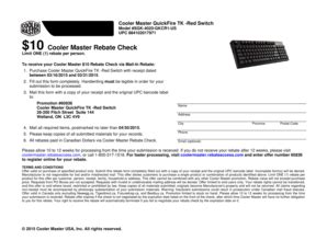 Fillable Online Cooler Master QuickFire TK -Red Switch Fax Email Print ...