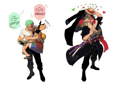 Zoro X Luffy Kiss