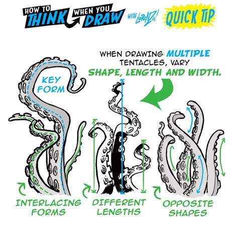 Image result for How to Draw Alien Tentacles