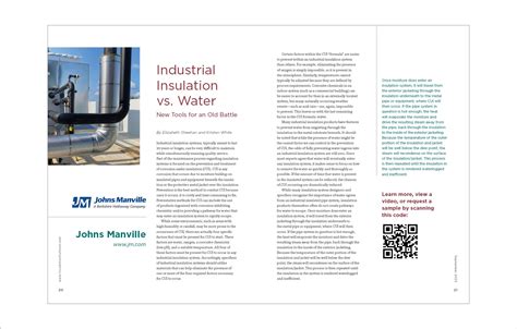 Johns Manville- Industrial Insulation vs. Water - Insulation Outlook ...