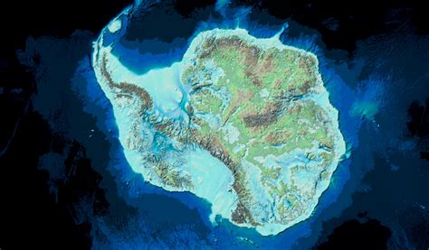 New map of Antarctica without ice: how it would be done without glaciers