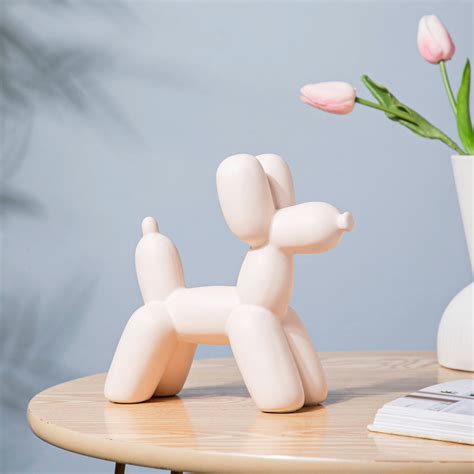 Balloon Dog Ceramic Showpiece Off White
