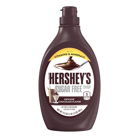 Hershey's Sugar-Free Milk Chocolate Syrup, 17.5 Oz. - Walmart.com