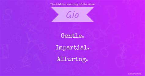 Name Gia Meaning