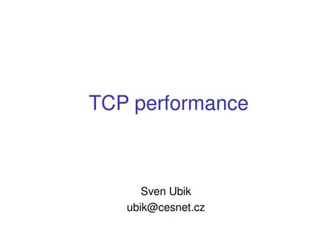 Image result for TCP Performance Testing
