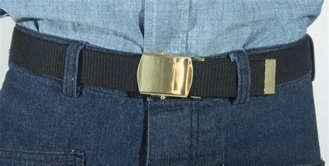 Trousers Belt with Buckle (Black), Navy, 10,00