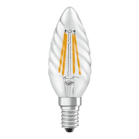 Osram / Ledvance LED Filament Kerze BW klar gedreht 300° Performance 3 ...
