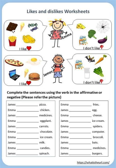 Like Dislike Worksheet 的图像结果