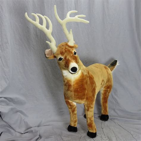Deer Melissa & Doug Giant Stuffed Toy Animal 38" Tall Jumbo Plush Deer ...