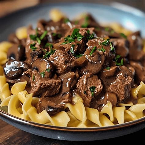 The Best Crockpot Beef Tips and Noodles Recipe Ever - primetasty.com