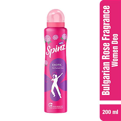 Buy Spinz Exotic Perfumed Deo - Bulgarian Rose Fragrance, Long-Lasting ...