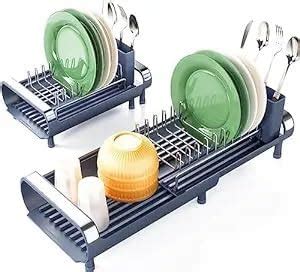 HomeCloud Kitchen Dish Rack Drainer | Drying Rack with Removable Drain ...