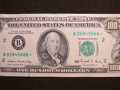 1988 One Hundred $100 Dollar Bill Federal Reserve Note Series *Chicago ...