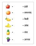 Matching Fruit Pictures to Names (Free Fruits Charts) – in English ...