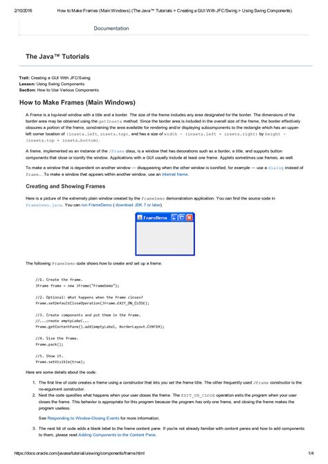 Java JFrame 的图像结果