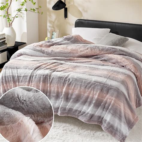 Amazon.com: Madison Park Queen Size Blanket Ultra-Soft Poly Fur Queen ...