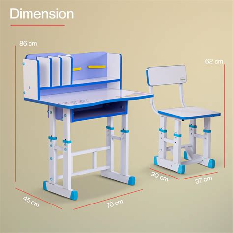 Baybee Wooden Multi Functional Kids Study Table for Students with Chai ...