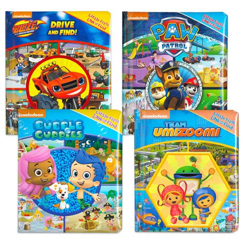 Nickelodeon Look and Find Books Set Kids Toddlers Bundle ~ Set of 4 ...