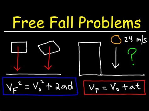 Image result for Free Fall Physics Problems
