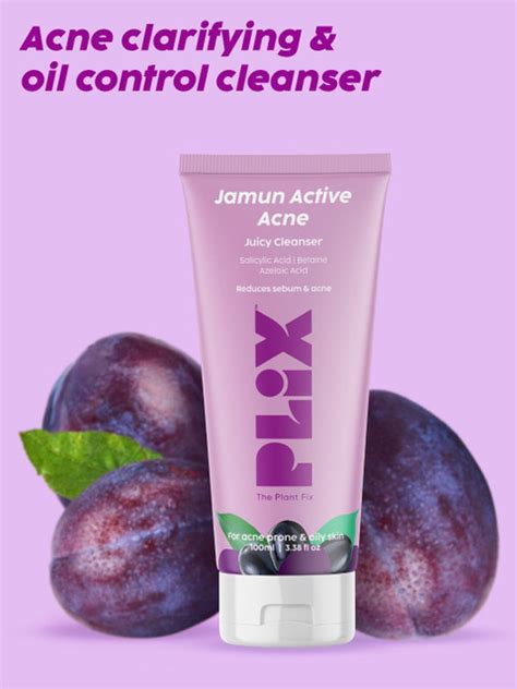 The Plant Fix Plix Salicylic Acid Jamun Cleanser Gel For Active Acne ...