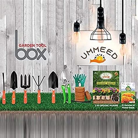 Kraft Seeds Garden Tool Box ‘UMMEED’ I 5Pc Garden Trowel Set I Hand ...